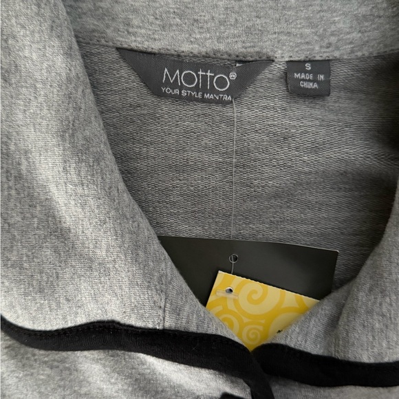 Motto Gray Jacket with Black Trim - Picture 4 of 6